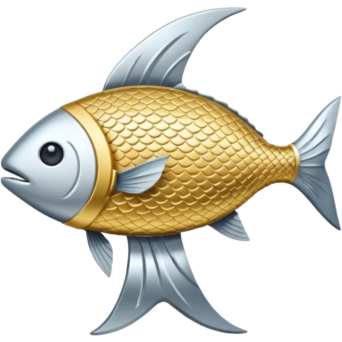 Haç ve balık sembol  emoji