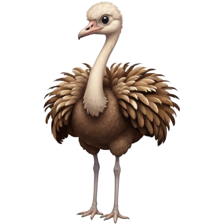 autruche en entier emoji