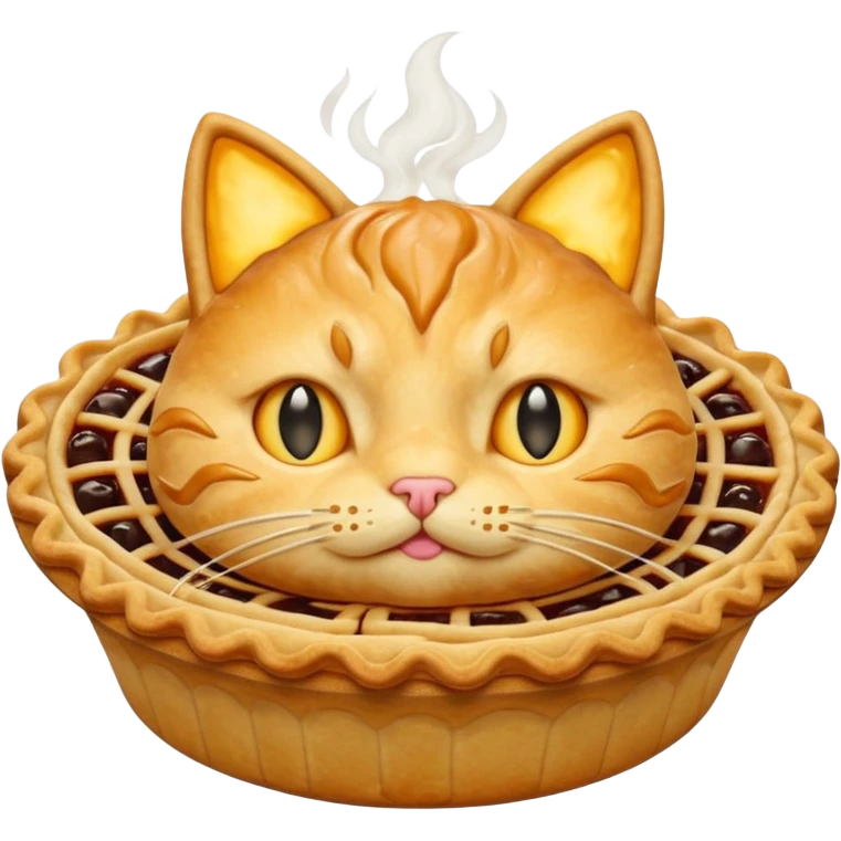 cat pie emoji