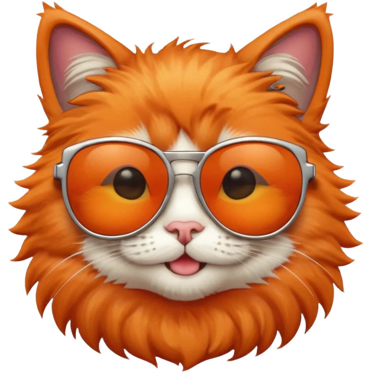 smiling cat with sunglasses emoji