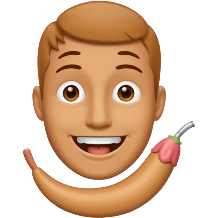 Penis in mouth emoji