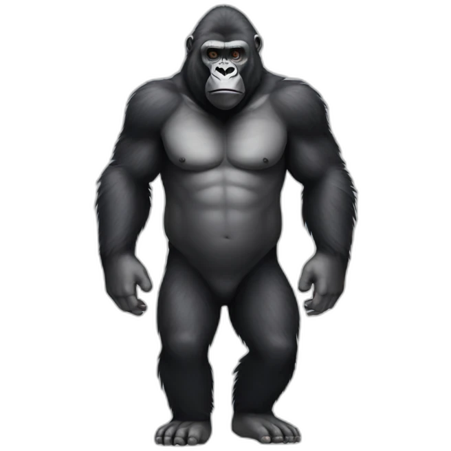 Full body gorilla emoji