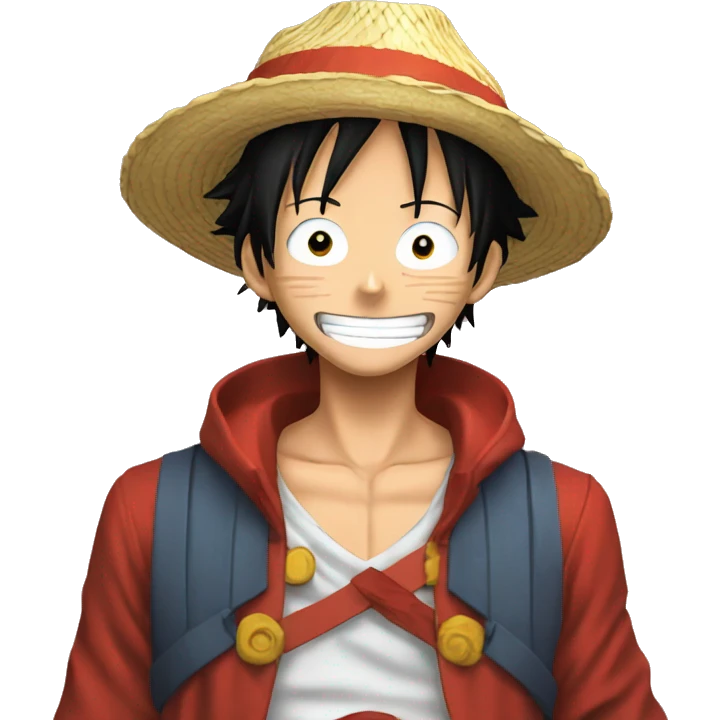Luffy qui fait un coeur pour Moha emoji