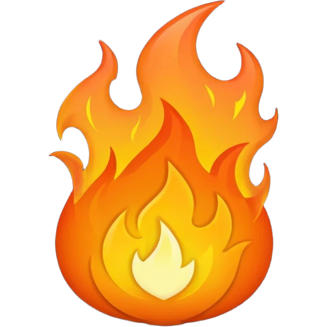 dark fire emoji