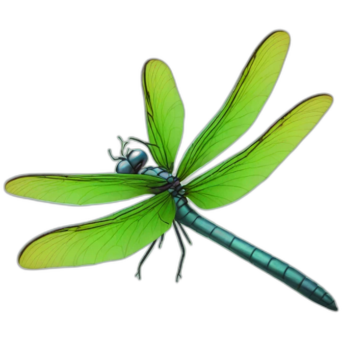 Three headed dragon fly emoji