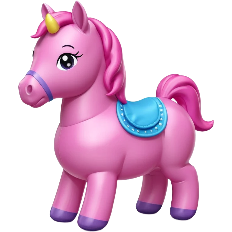 my little pony inflatable vinyl chubby horse toy figurine  emoji