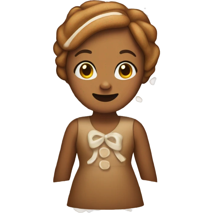 Gingerbread girl emoji