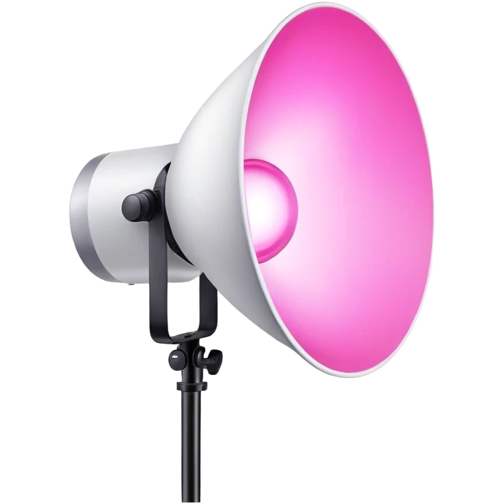 pink studio lighting modifier emoji