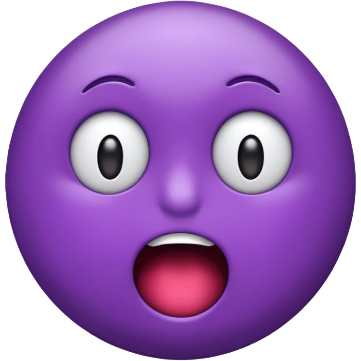 Shocked and horrified purple emoji emoji