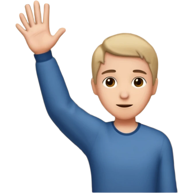 persona abriendo peurta emoji