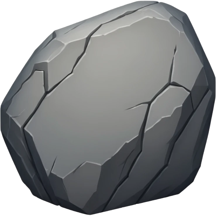 Make a rock emoji without a face emoji