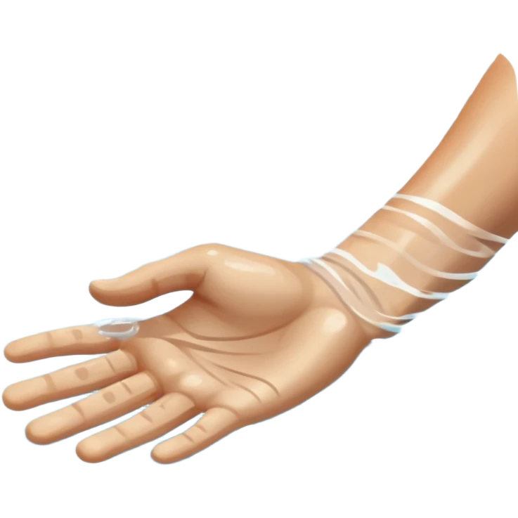 An icon showing a close-up of a swimmer’s hands cutting through the water in a pool. The swimmer is partially submerged, with water ripples and a blurred background, emphasizing the fluid motion and focus. Transparent background highlights the grace and speed of swimming emoji