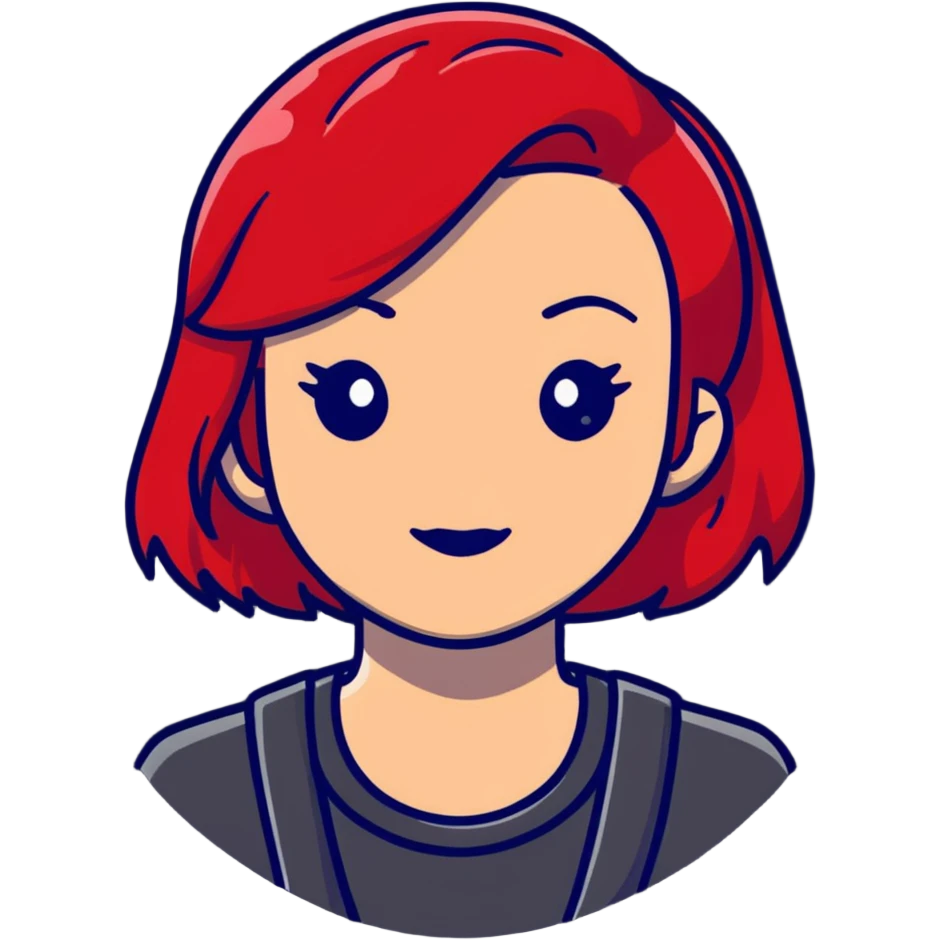 beautiful woman with vibrant red hair emoji