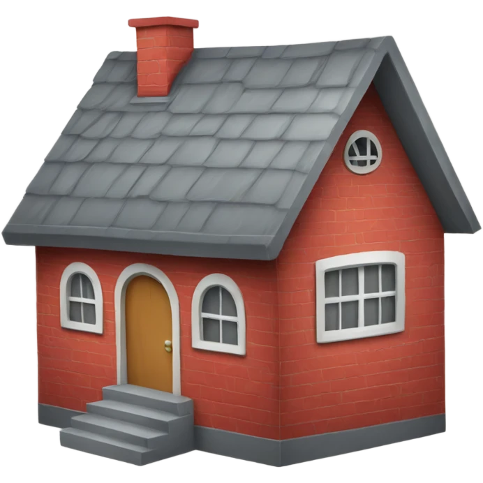A very large house shaped like mailbox emoji