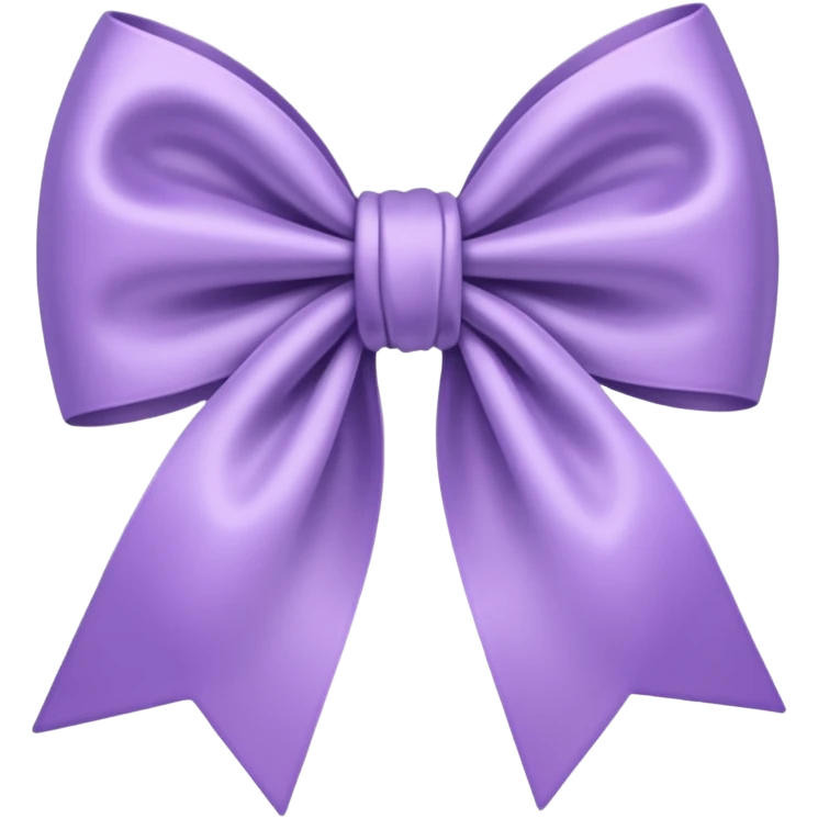 light purple bow emoji