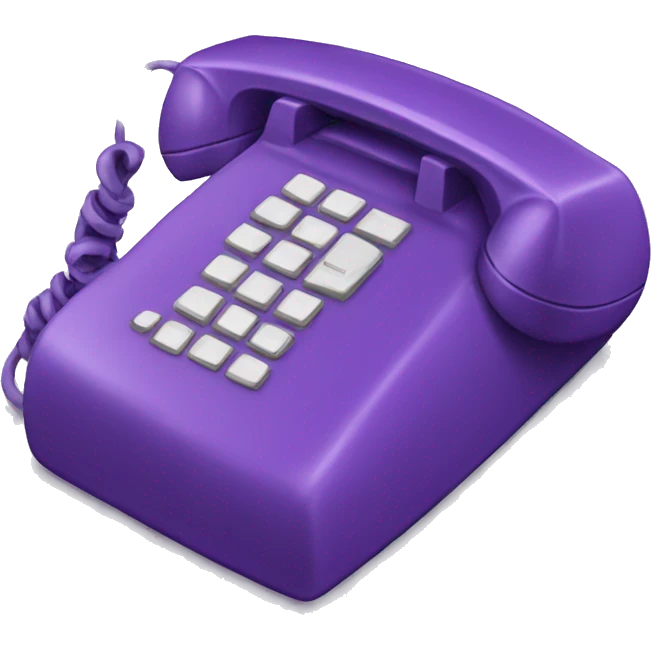 Violet phone emoji
