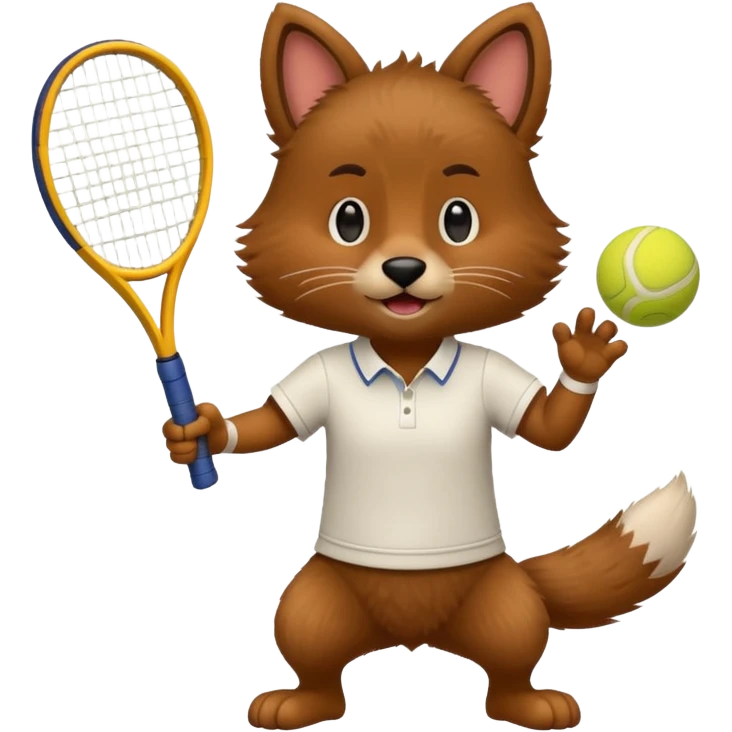 animal playing tennis emoji