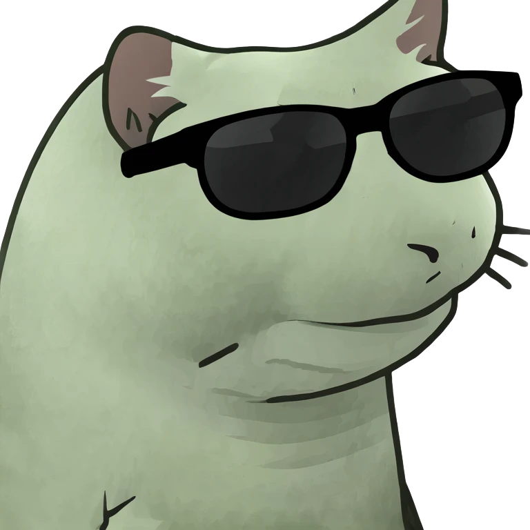 Cat with sunglasses emoji