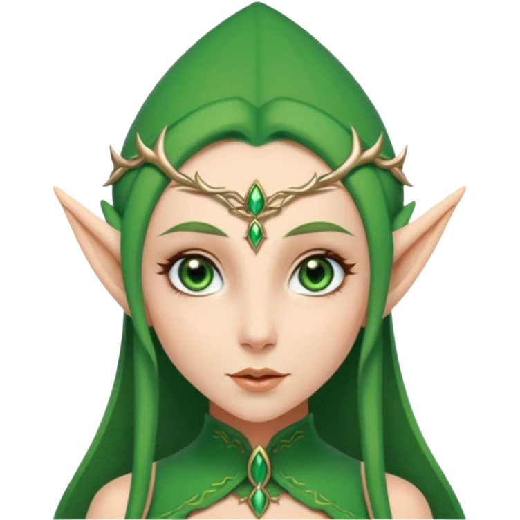 elf woman elegant ears fantasy. emoji