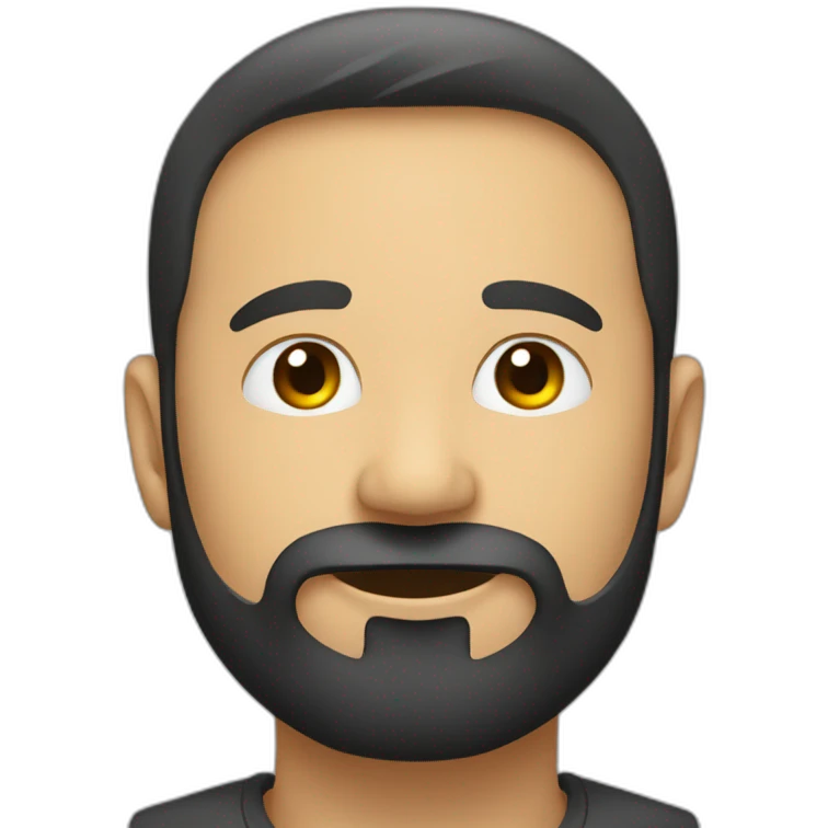 reddit moderator (neck beard) emoji