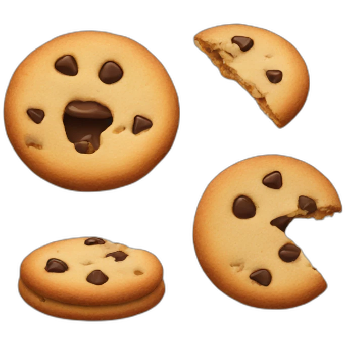 cookie eating cookie emoji