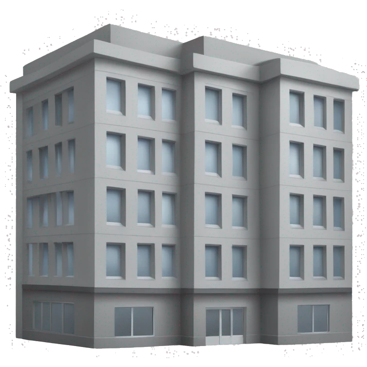 edificio de banco, color gris emoji