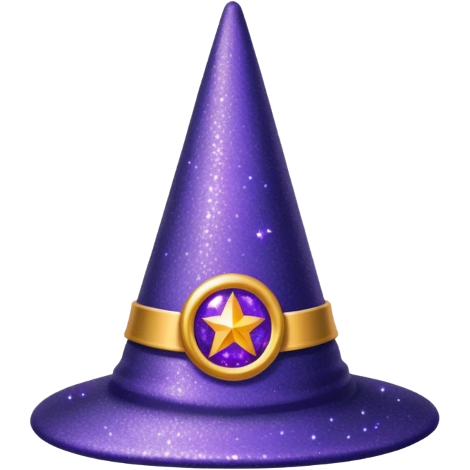 Glitter Chapéu de bruxa emoji
