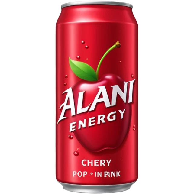 Alani energy drink cherry pop emoji