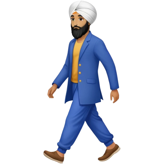 Sikh walking emoji