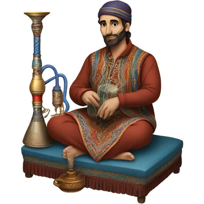 Armenian smoking hookah emoji