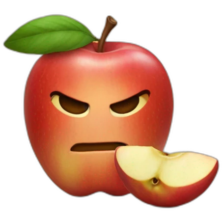 Manzana y la palabra yosi emoji