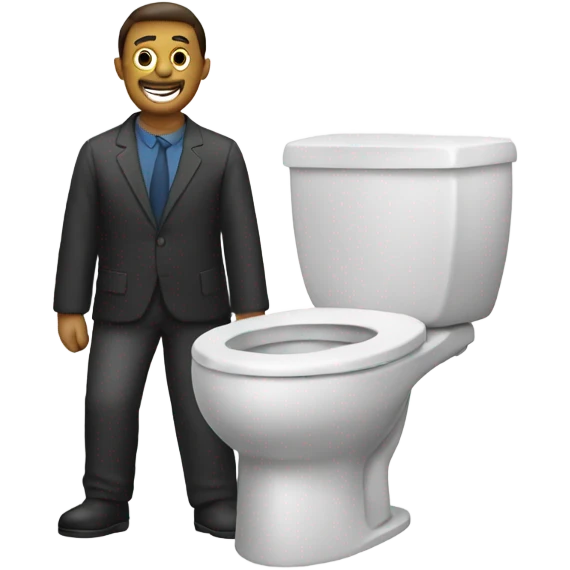 toilet and man emoji
