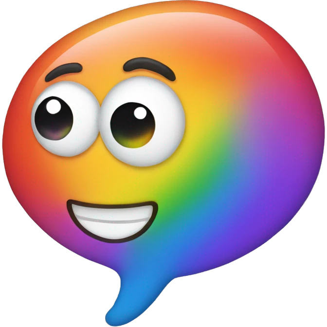 rainbow pop emoji