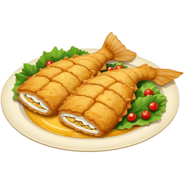 dishes with fried fillet catfish emoji