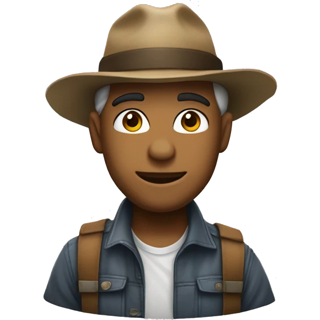 crie uma imagem de umhomem de boné escrito ACEW emoji