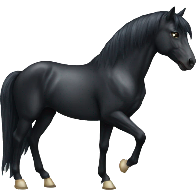 BLACK HORSE UNICORN emoji