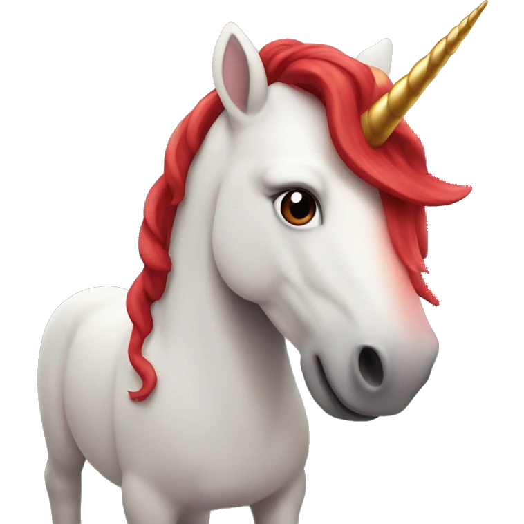 Red Unicorn  emoji