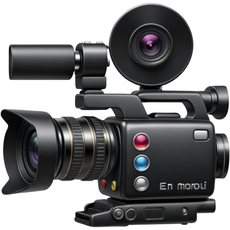 Video camera with elements 1-2 of others emoji emoji