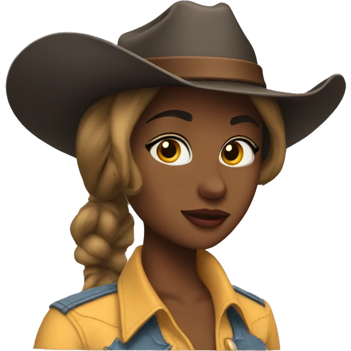 coquette cowgirl emoji