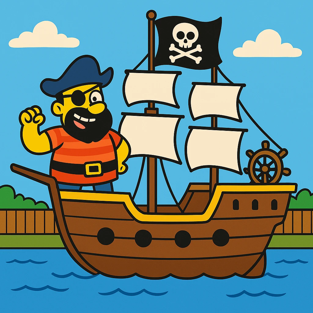 pirate ship emoji