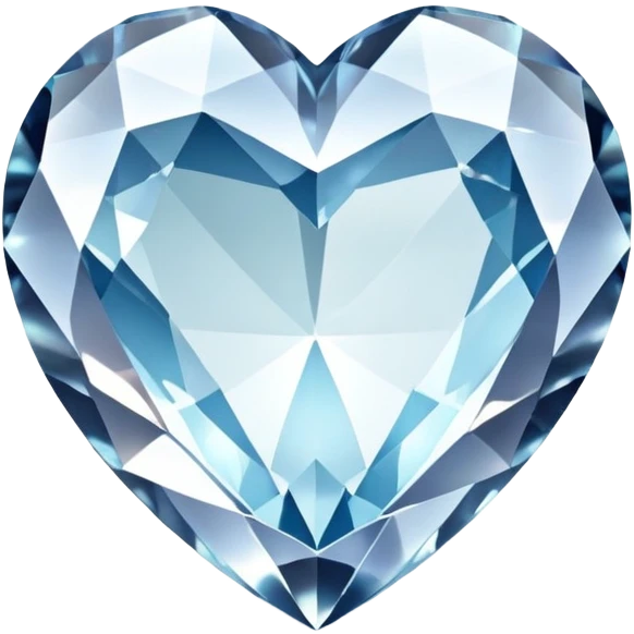 Crystal heart emoji