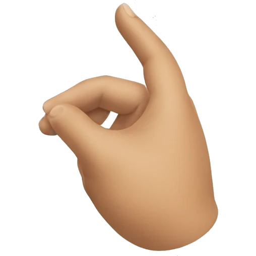 half heart sign using one hand  emoji