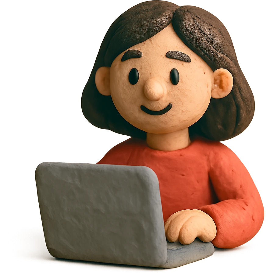 brunette girl working on a laptop emoji