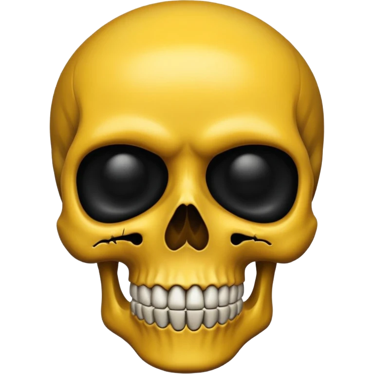 caution skull, black color emoji