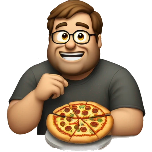 Peter griffen eating pizza emoji