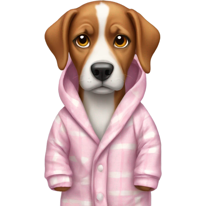 Dog in pajamas emoji