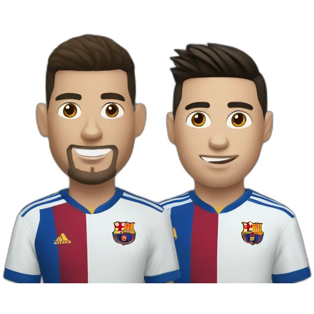 Ronaldo et Messi emoji