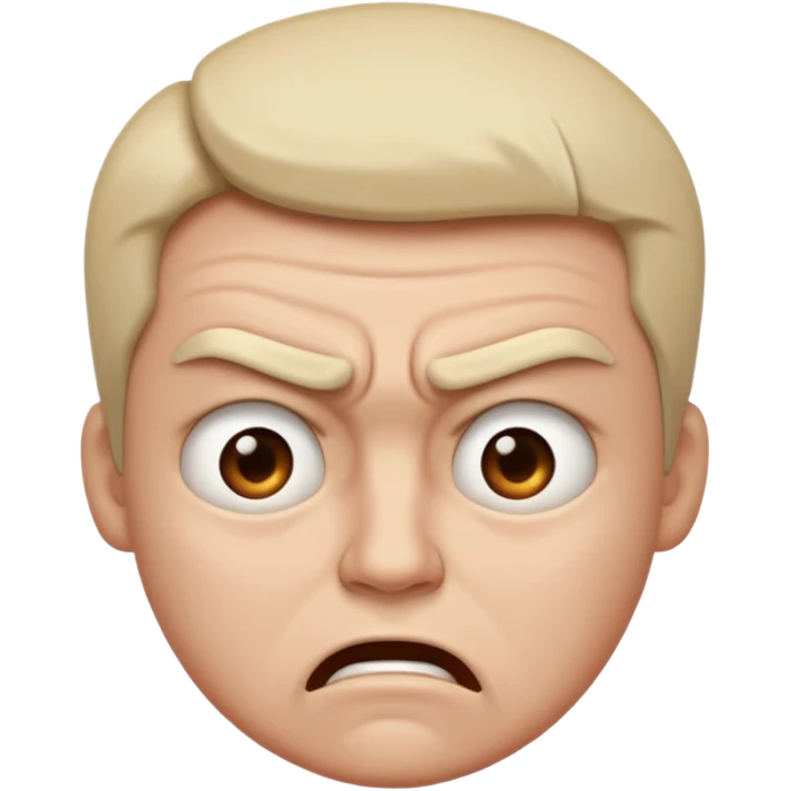 face showing both anger and disappointment, with furrowed brows, downturned mouth, and a frustrated, let-down expression emoji