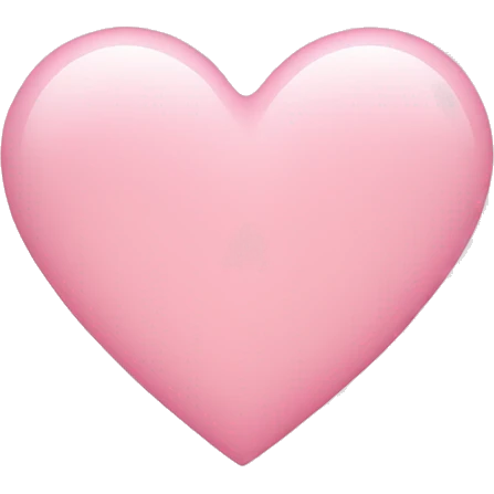 Light pink heart  emoji