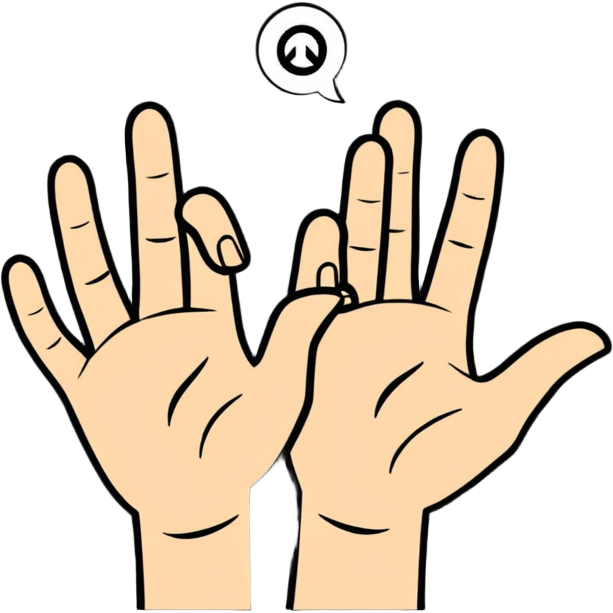 the bloodlines we are the ones hand symbol emoji